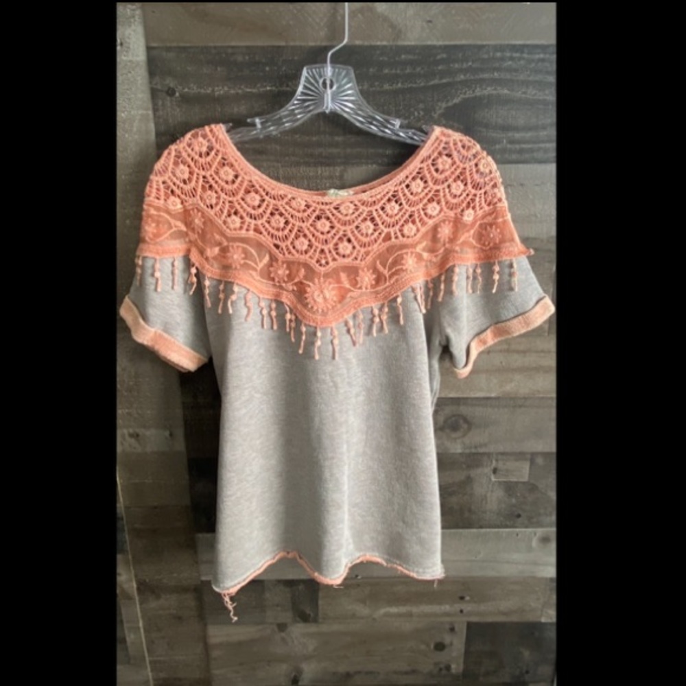 Gimmicks by BKE Crochet Terry Sweatshirt